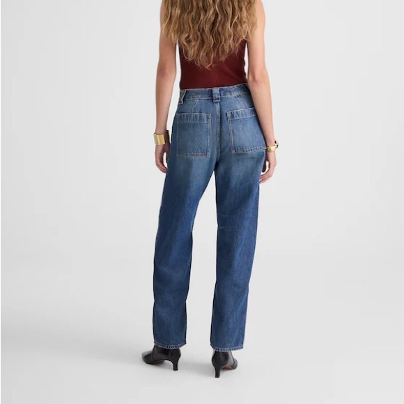 Madewell The Darted Barrel-Leg Jeans – Size 27 (Danver Wash) - Picture 3 of 10